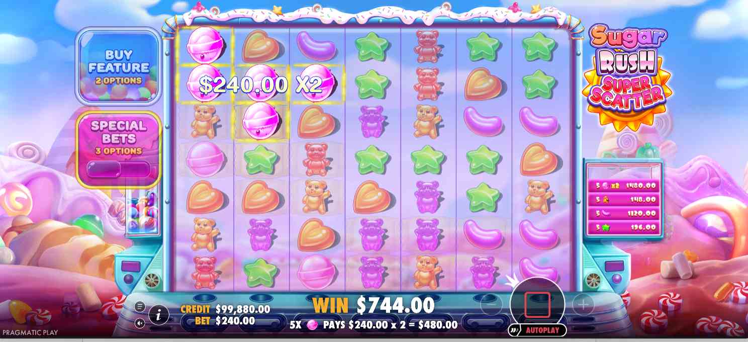 Sugar Super Scatter bonus game